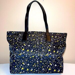 🎉 HP 🎉 NWOT Marc Jacobs Wingman Nylon Black Floral Print Tote Shoulder Bag